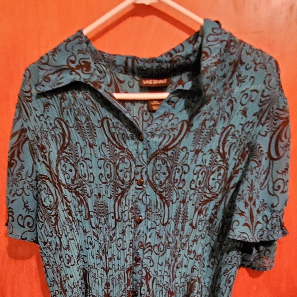 Green Blouse from Lane Bryant